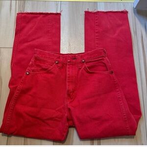 Wrangler Red Denim Jeans